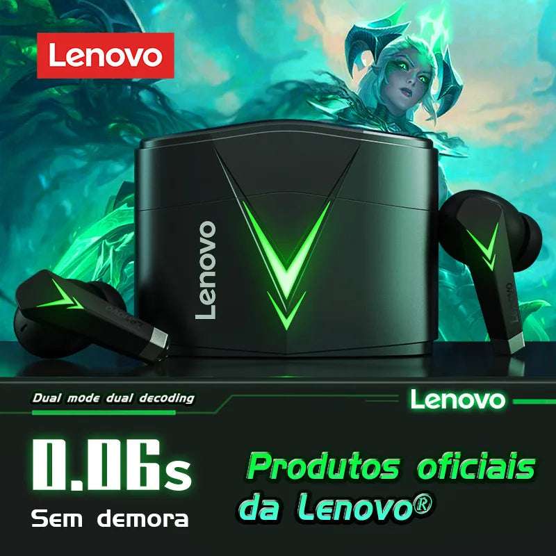 Choice Lenovo LP6 TWS Wireless Bluetooth Earphone Low latency Dual Mode Music&Gaming Headphone Long Battery Life Earbuds