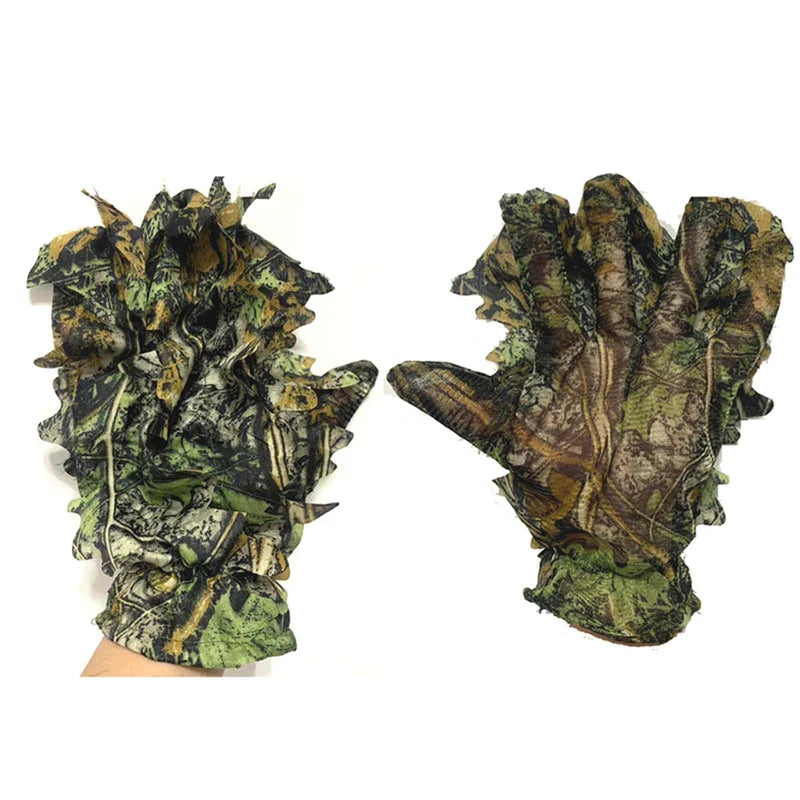 Breathable Camouflage Hunting Suit for Men Woman Hooded Leafy Design