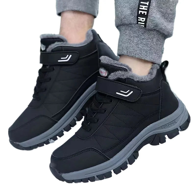 Winter velvet men shoes, Top Quality Casual Waterproof boots.