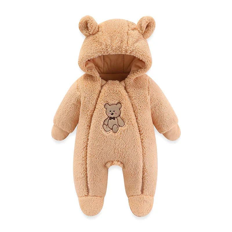 Newborn Baby Winter Jacket Hooded Romper Boys Girl 0 to 12 Months