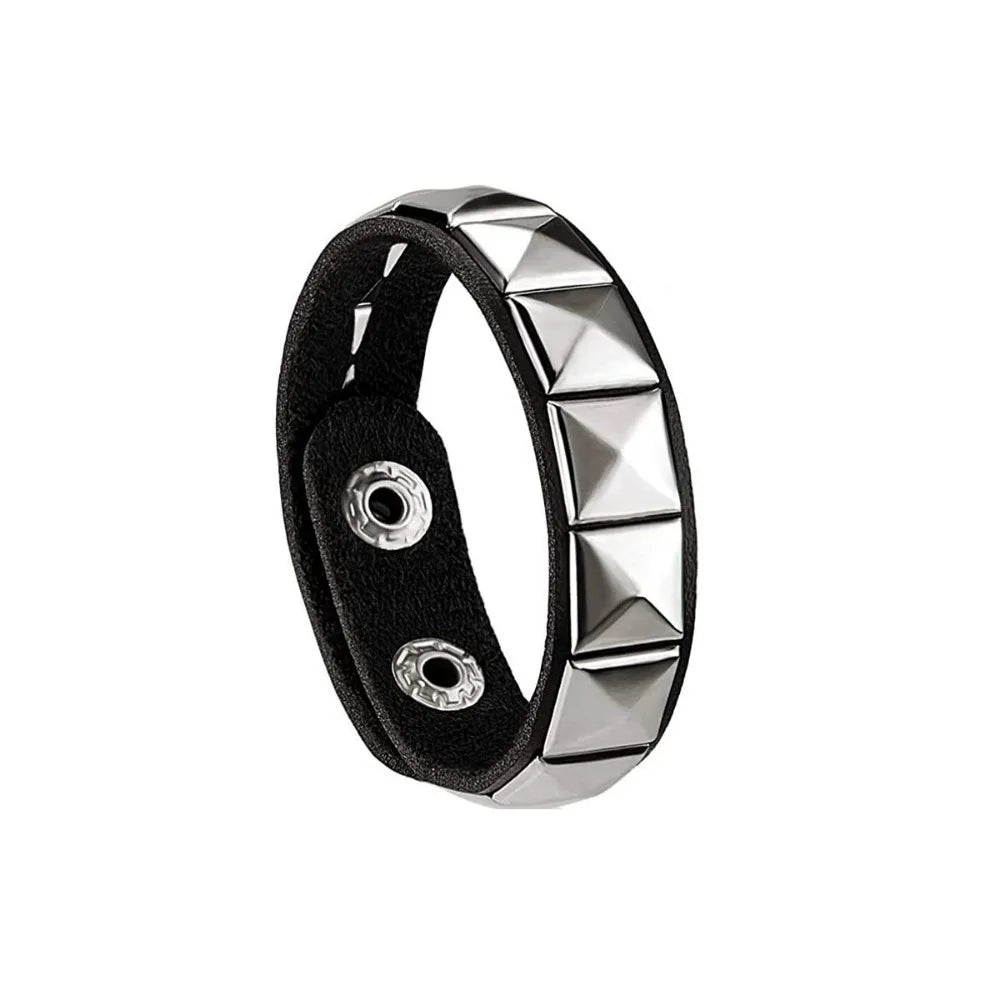 New Punk Nail Bracelet Rivets Casual Couple Bracelet Hip-Hop Gothic Party New Year's Christmas Valentine's Day Birthday Gifts
