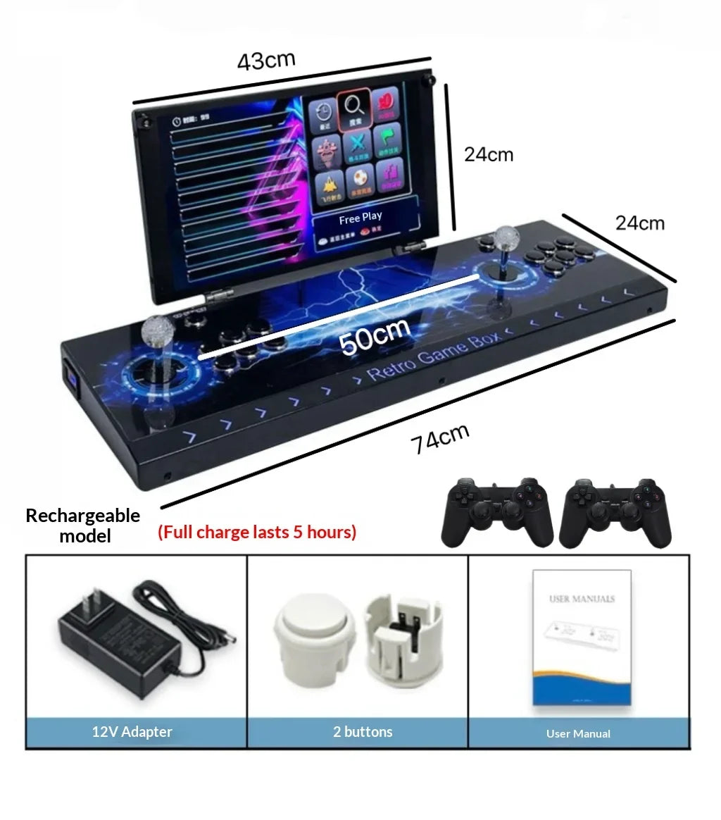 Joystick Game Console With Dual Joysticks Connected To Tv Pandora Game Console Folding Screen 0 Delay Home Nostalgic Arcade
