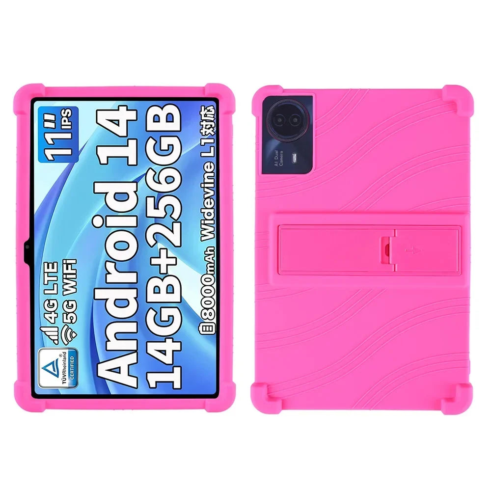For ODEA S11 10.95inch Tablet Case Tablet Shockproof Cover Android14 Tablet Kids Silicon Stand Protective Shell Soft