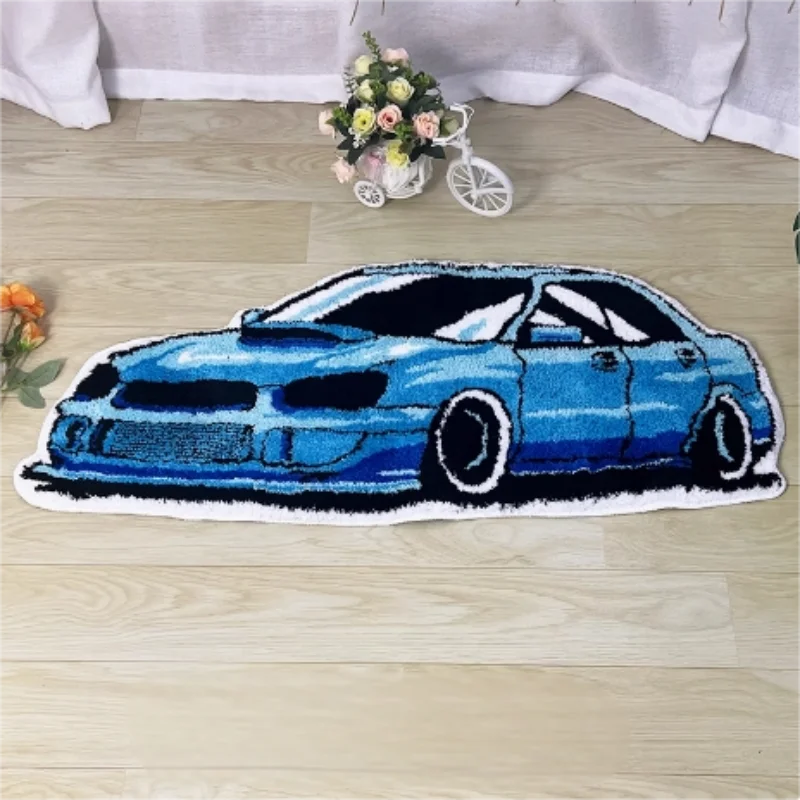 VIKAMA Racing Car Carpet - Soft And Comfortable For Skin Contact, Suitable For Living Room, Bedroom And Bedside Area.