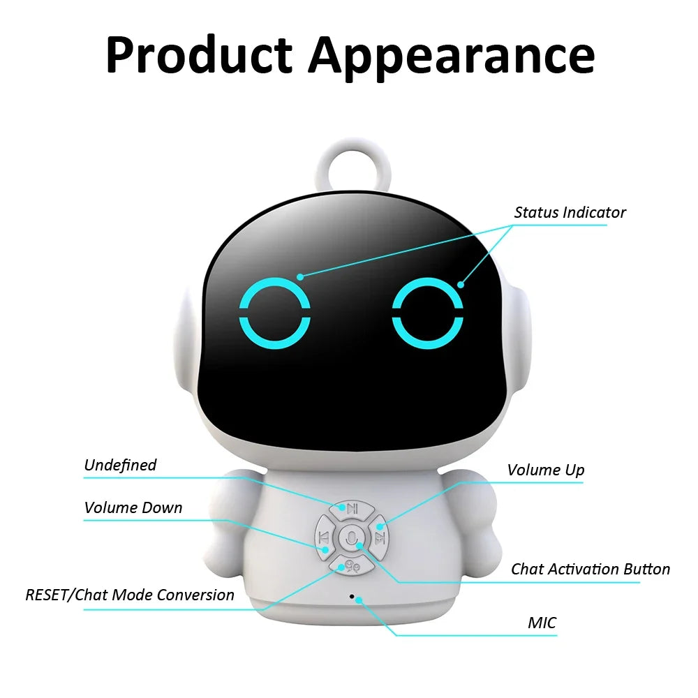 Smart AI Robot WiFi Early Education Toys for Children Speech Recognition & Voice Interactive Educational Learning Machine