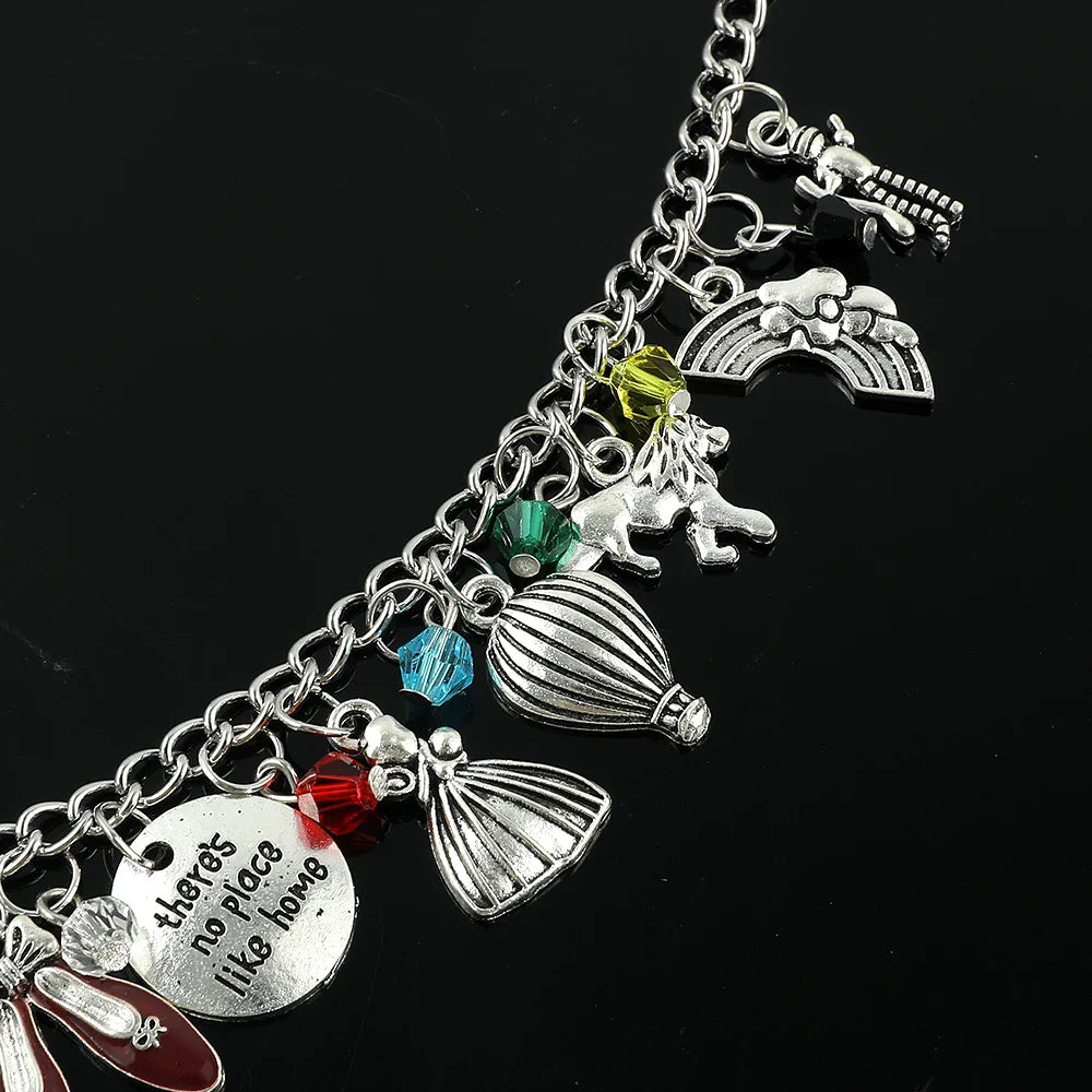 Fashion The Wizard of OZ Bracelet Kawaii Shell Magic Wand Charms Bangle Trendy Jewelry for Women Cartoon Party Gifts Accessories