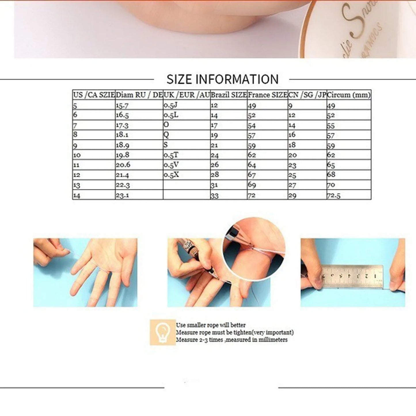 Small Fresh Rings For Women Snowflake Fashion Ring Flower Jewellery Engagement Accessories Hundred Matching Costume Woman Pack