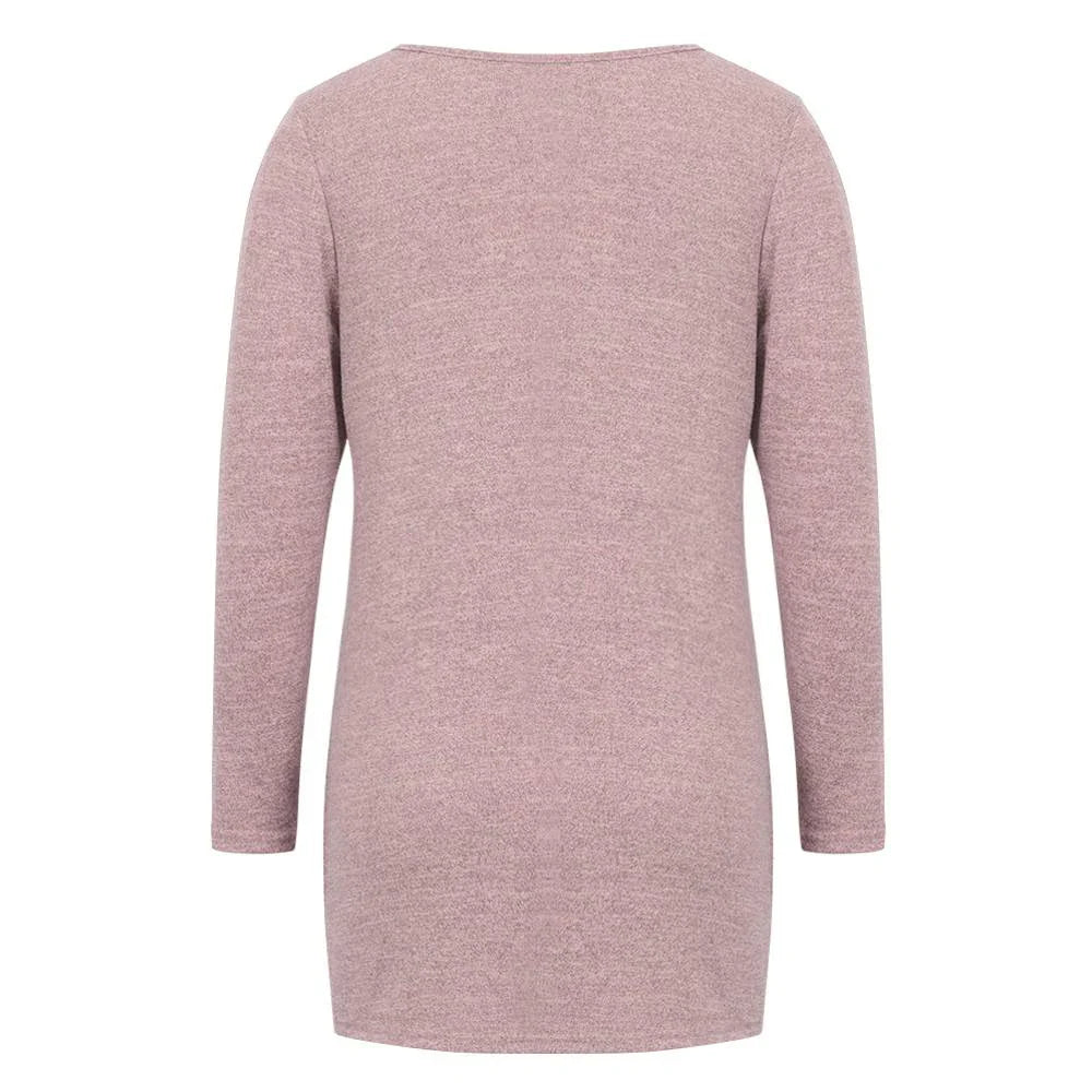 Long Sleeve Women's Tops 2023 Solid Color Autumn Winter Clothing Long Sleeve T -shirt Tee Fashion Female Korean Blouse Y2K Clot
