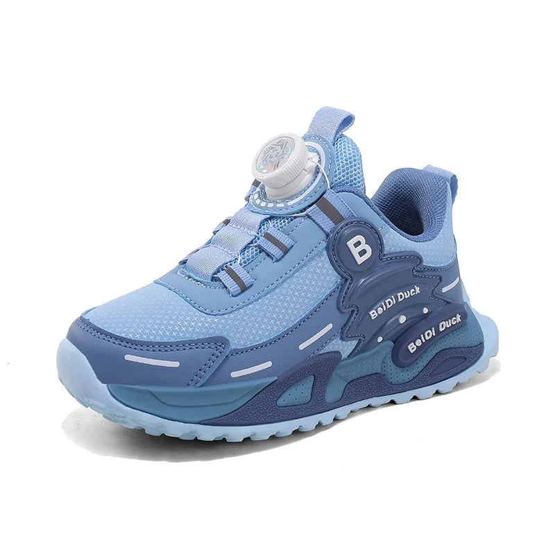 Children Casual Shoes Autumn Winter PU Leather Sneakers for Kids Fashion Patchwork Sports Shoes Boys Girls Gym Trainers 2026 New