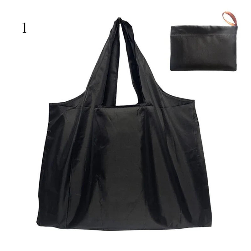 Foldable Large Shopping Storage Bags For Groceries Recyclable Grocery Tote Pouch Eco-Friendly Heavy Duty Washable Shopper Bag