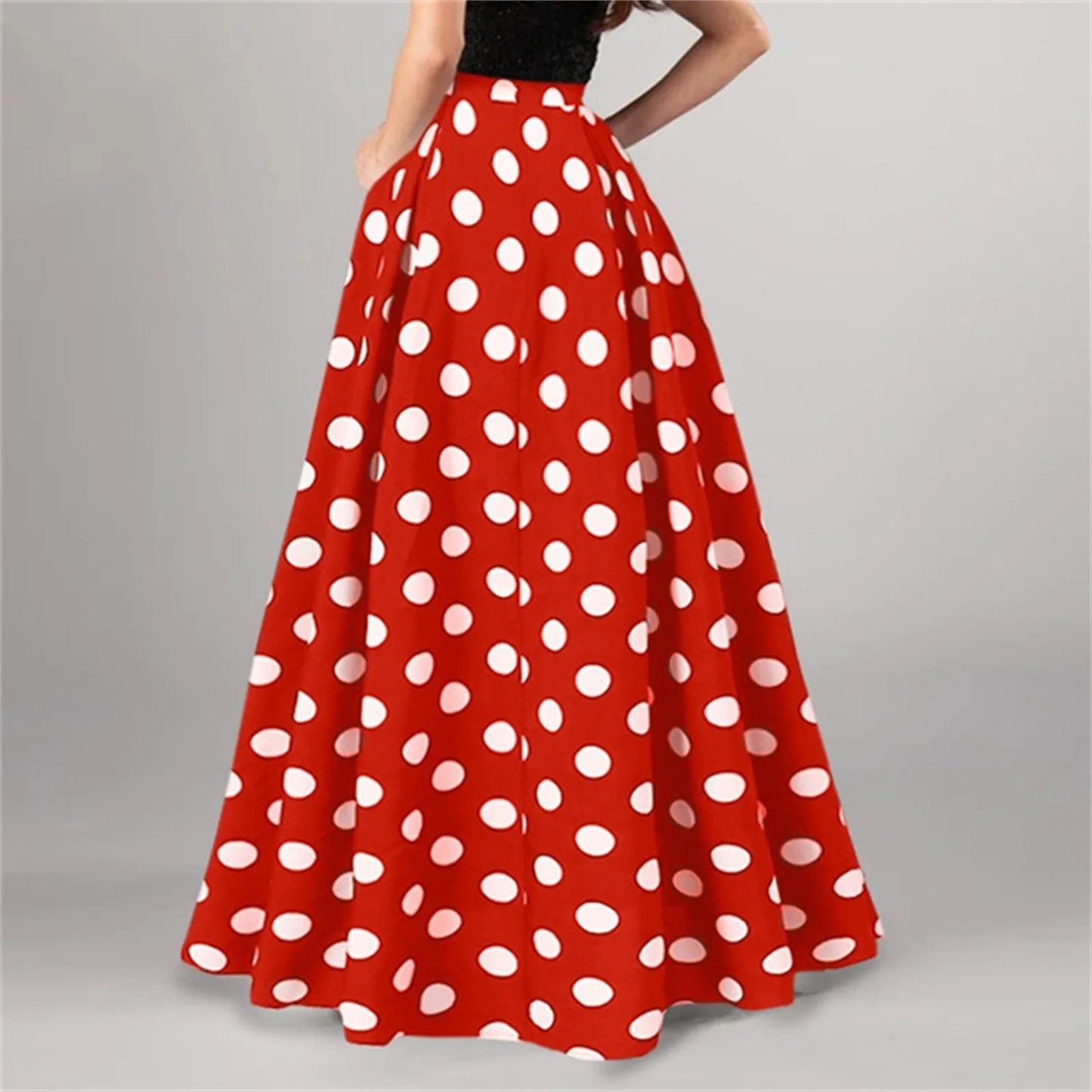 Vintage Floral Print Maxi Skirt High Waist Party Beach Long Skirts Spring Summer Casual Pocket Skirt For Women Elegant Vestidos