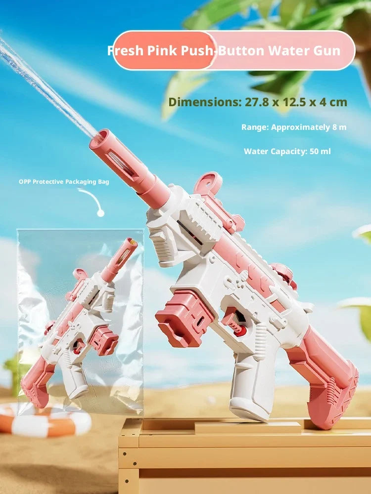 Summer Toys Manual M416 Water Gun, Non Electric Gun, Swimming Pool Shooting Combat, Outdoor Beach Toy Gun For Boys And Girls
