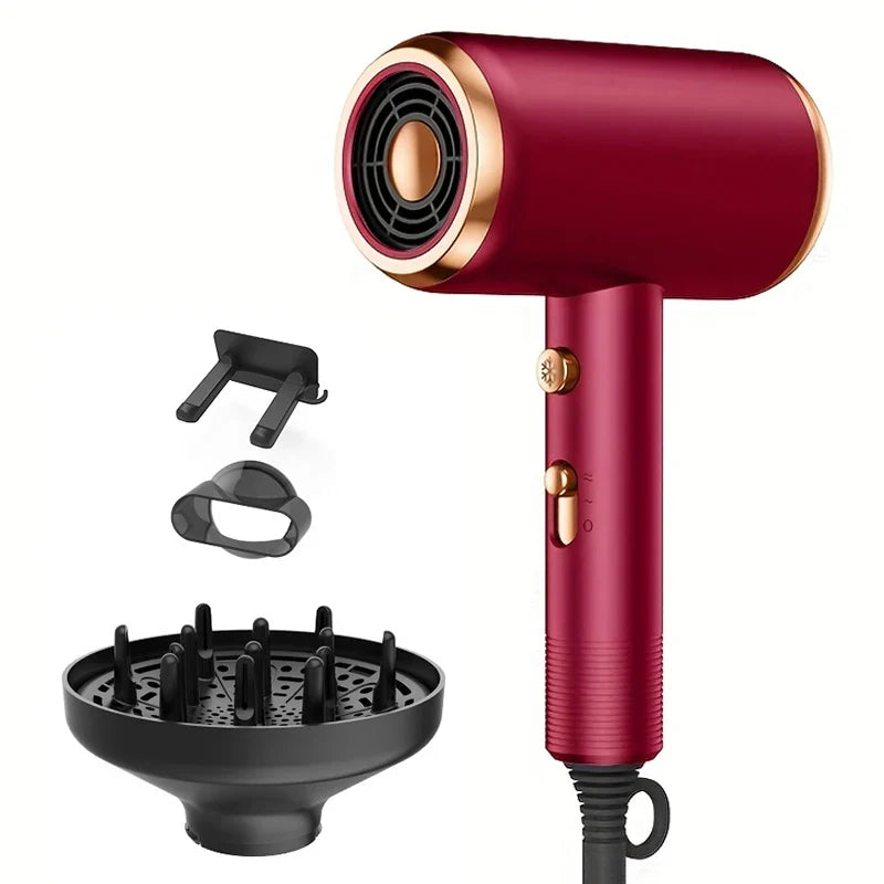 5 in 1 Professional Hair Dryer Powerful with Hot and Cold Air Functionality Thermostatic Electric Hair Drye for Smooth Hair Tool