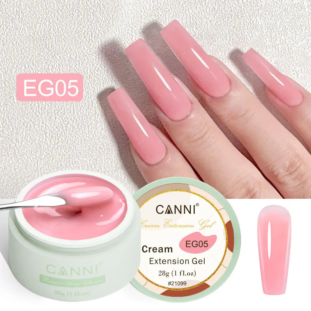 CANNI NEW 28g Cream Extension Gel White Clear French Nail Art DIY For Quick Prolong Nails Finger Form Manicure Tips Tools