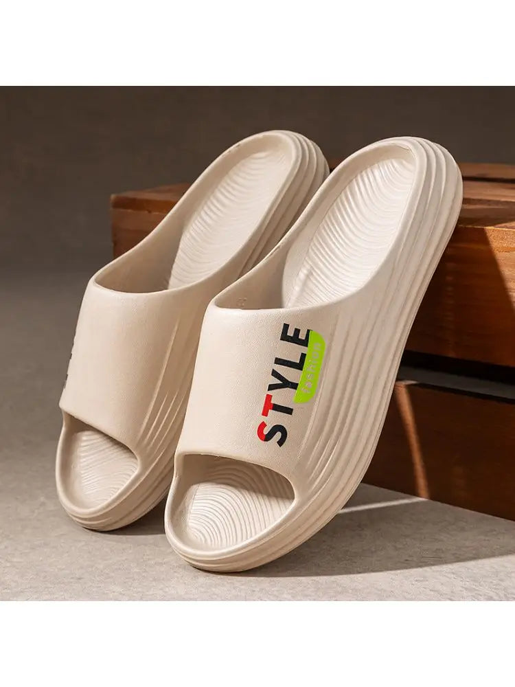 Summer Women's Slipper Outdoor Wear Soft Sole Sliders Bathroom Anti-slip Casual Slippers Indoor Thick Bottom Household Shoe