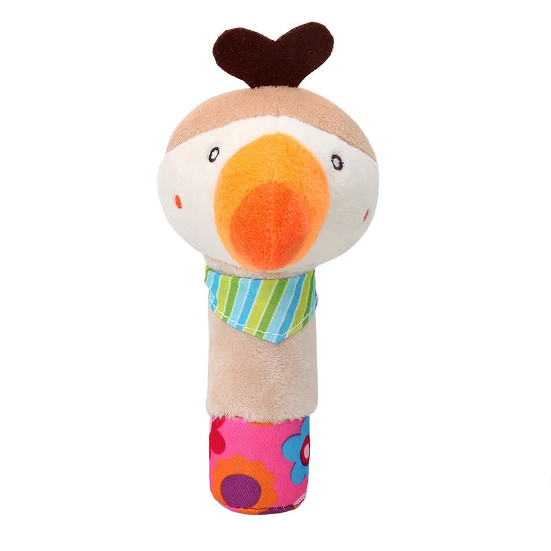 cute Baby Crib Stroller Toy Rabbit Bunny Bear Soft Plush infant Doll Mobile Bed Pram kid Animal Hanging Ring Ring Color Random