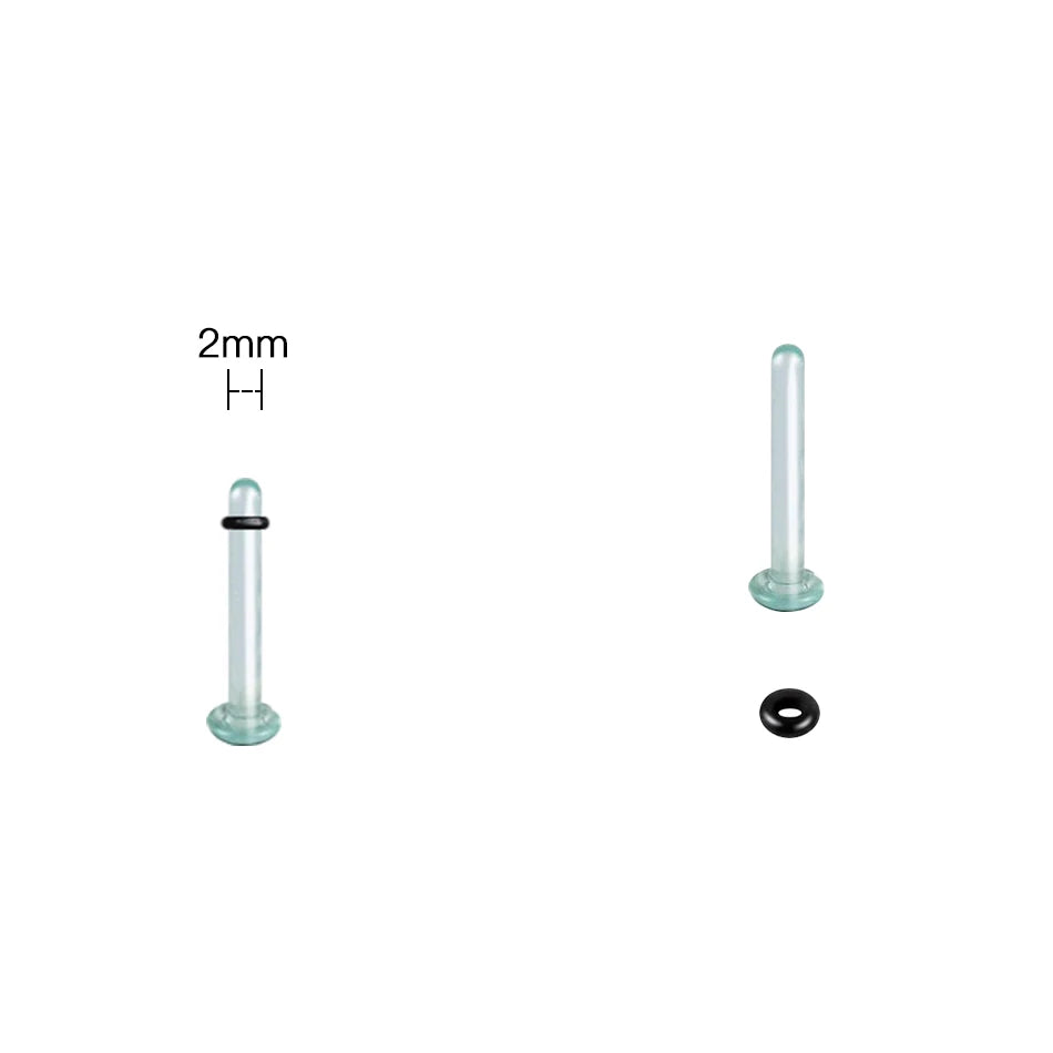 2pcs Glass Ear Gauges Stretching Kit Short Taper Expander 1.6-16mm