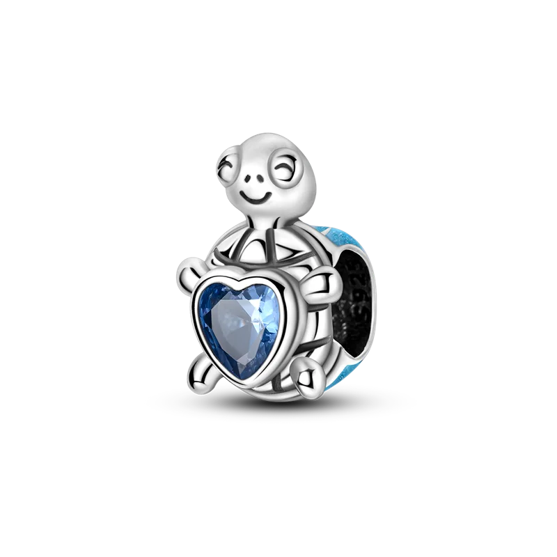 Charms Bead 925 Sterling Silver Pink Butterfly Luminous Firefly Dangle