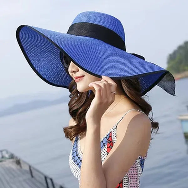 MAXSITI U Summer Straw Hats Bowknot Steamer Breathable Sun Hat Women Holiday Beach Hat Sun Protection Cap Visor Hat sombreros