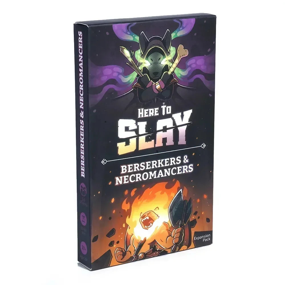 TeeTurtle Here to Slay Warriors Druids Expansion Pack Designed to be Added Base Game Berserker Necromancer Expansion