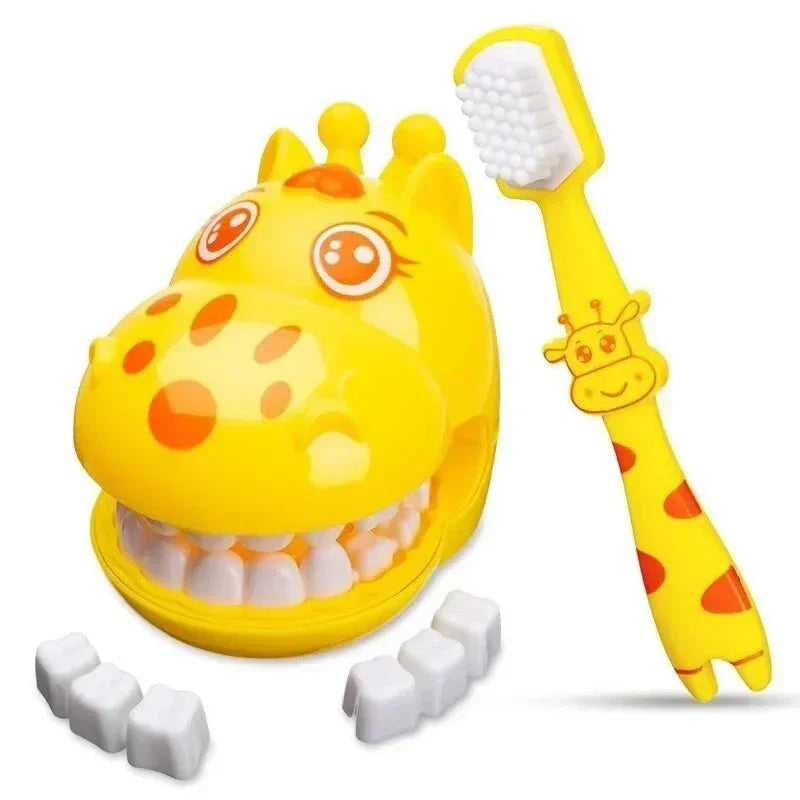 Montessori Educational Toys for Children Early Learning Kids Intelligence Brushing Tooth Teaching Aids Simulated Practical Life
