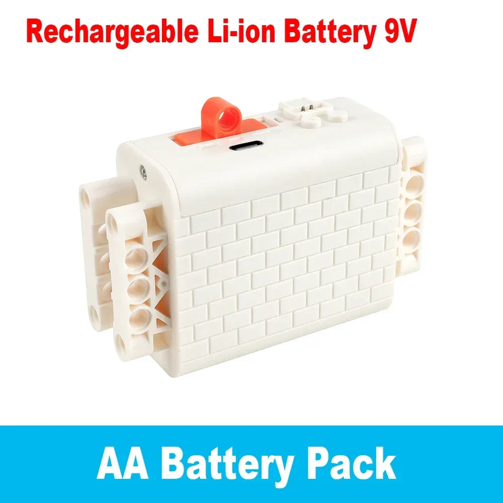 DIY MOC Remote Control Set Rechargeable Battery Box Blue-tooth M Motor Speed Control APP Program PF Building Blocks Modification