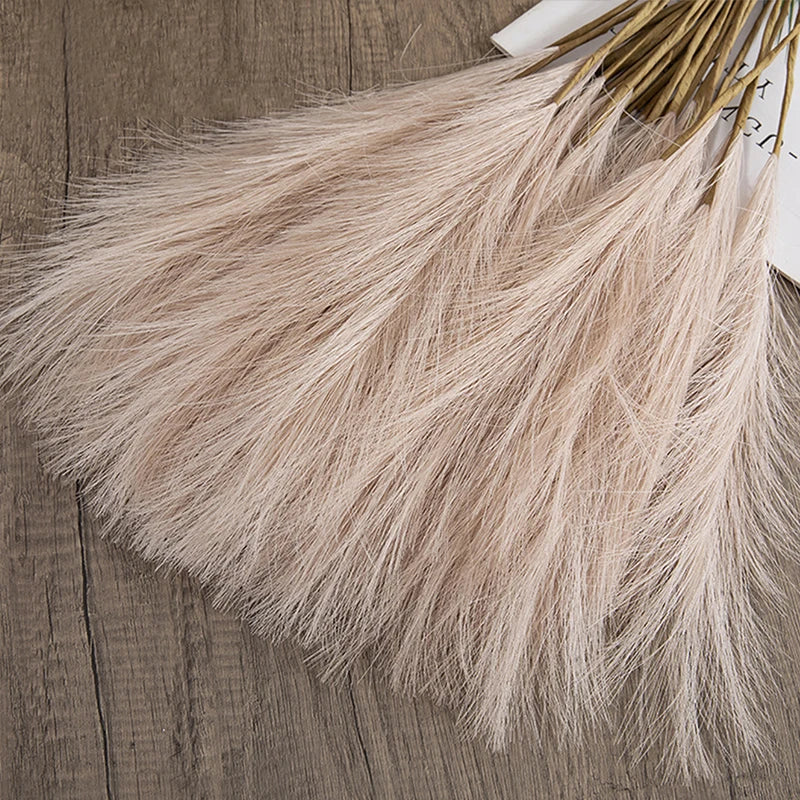 Simulation Reed Grass Pampas Grass for Wedding Home Bedroom Decor Wedding Guide Photo Prop Background Artificial Flowers