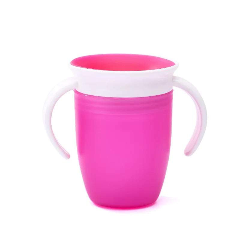 360 Degrees Can Be Rotated Baby Learning Drinking Cup with Double