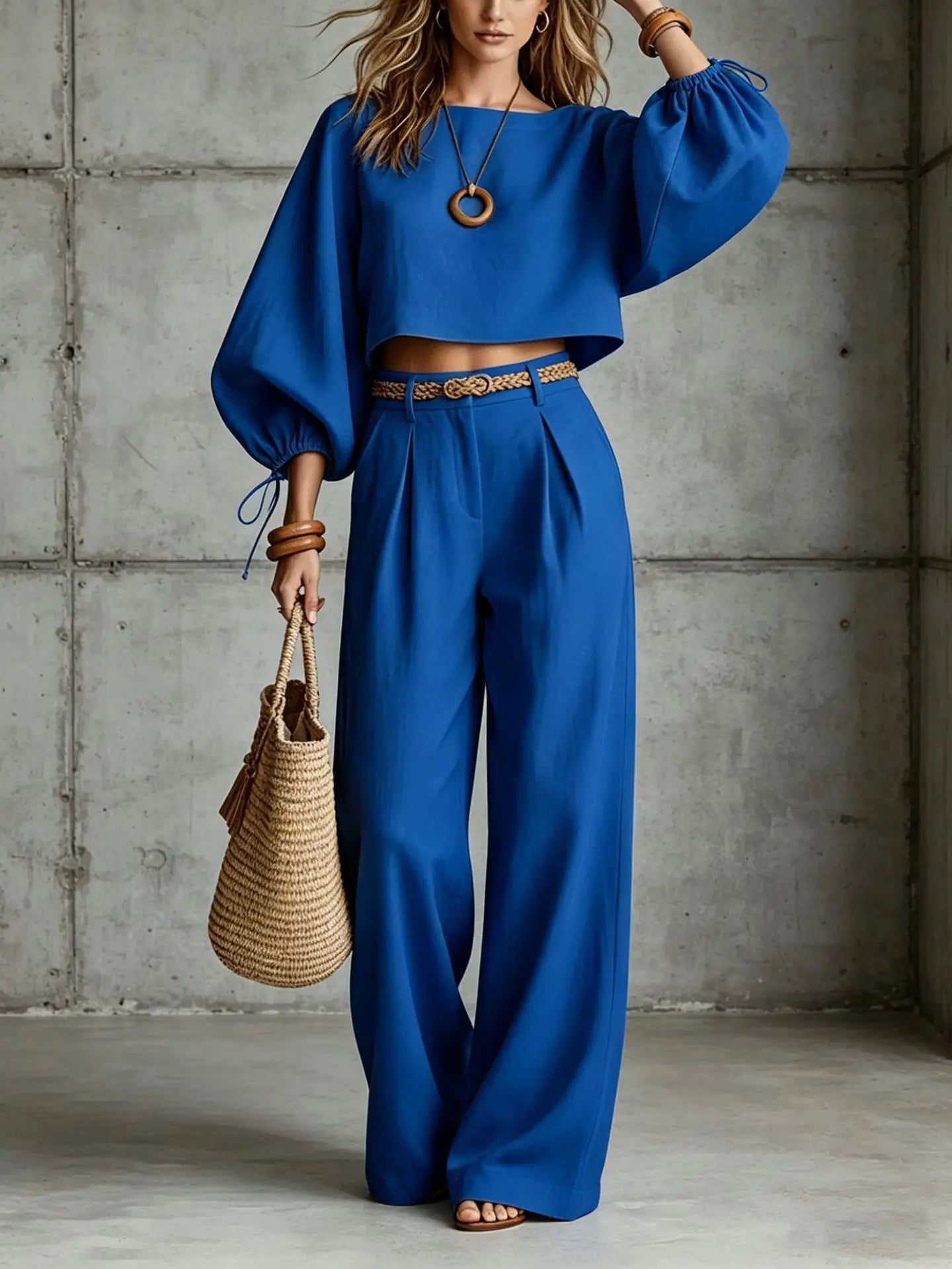 Summer and Autumn New Casual Women's Wear in Europe, America, and Europe Large Loose Cotton Hemp Casual Pants