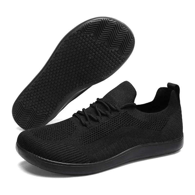 Men's Wide Toe Minimalist Sports Shoes Breathable and Comfortable Hiking Shoes Breathable Black Fitness Running Women's Shoes