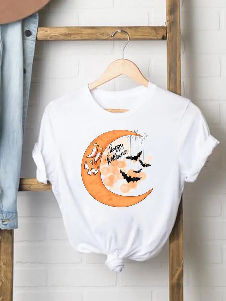 Bee Trend Style Cute Tees Clothes Halloween Thanksgiving Fall Autumn Style T Ladies Clothing Women Graphic Print T-shirts