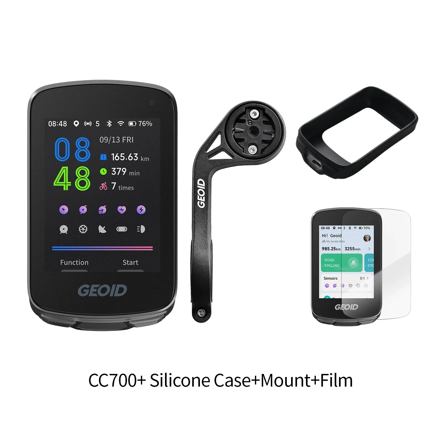 GEOID CC700 Bike Computer Wireless Color Screen ANT+ WIFI Bicycle Speedometer IPX7 Waterproof Route Navigation Cycling Odometer