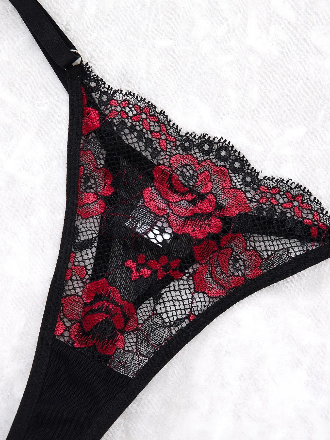 Ladies Sexy Lace Black Strapless Nightgown, Transparent Lace Nightgown, Floral Pattern Strapless.