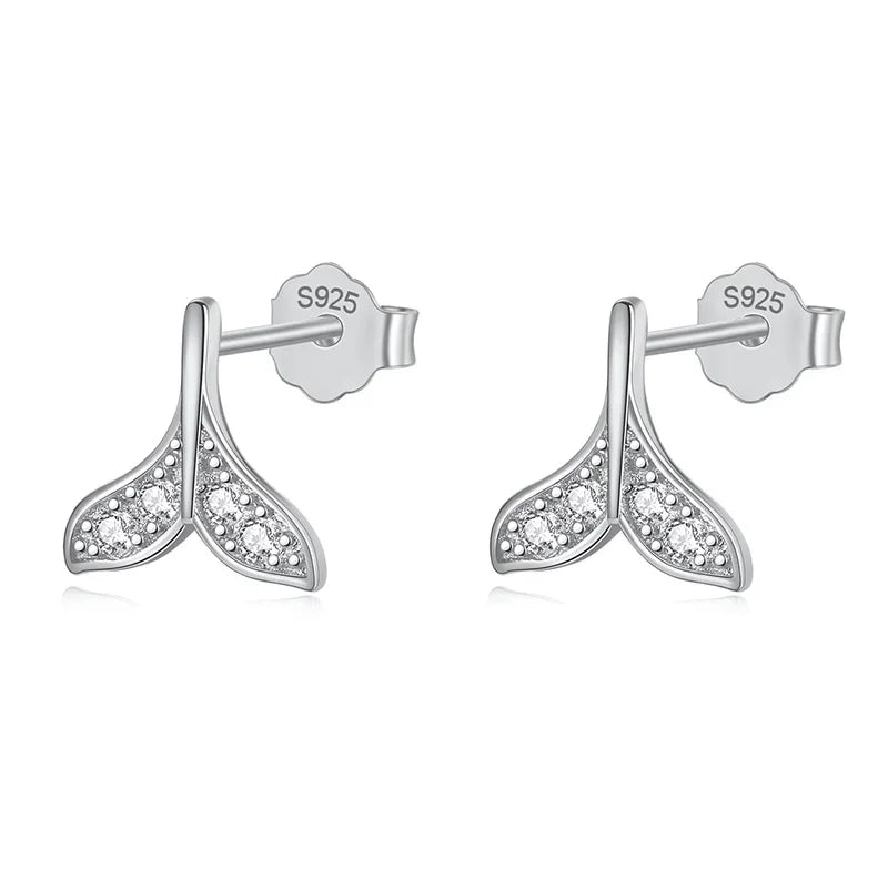 TrustDavis 100% 925 Sterling Silver Star Starfish Stud Earrings Women's Fashion Jewelry 925 Factory Wholesale Lots DS495