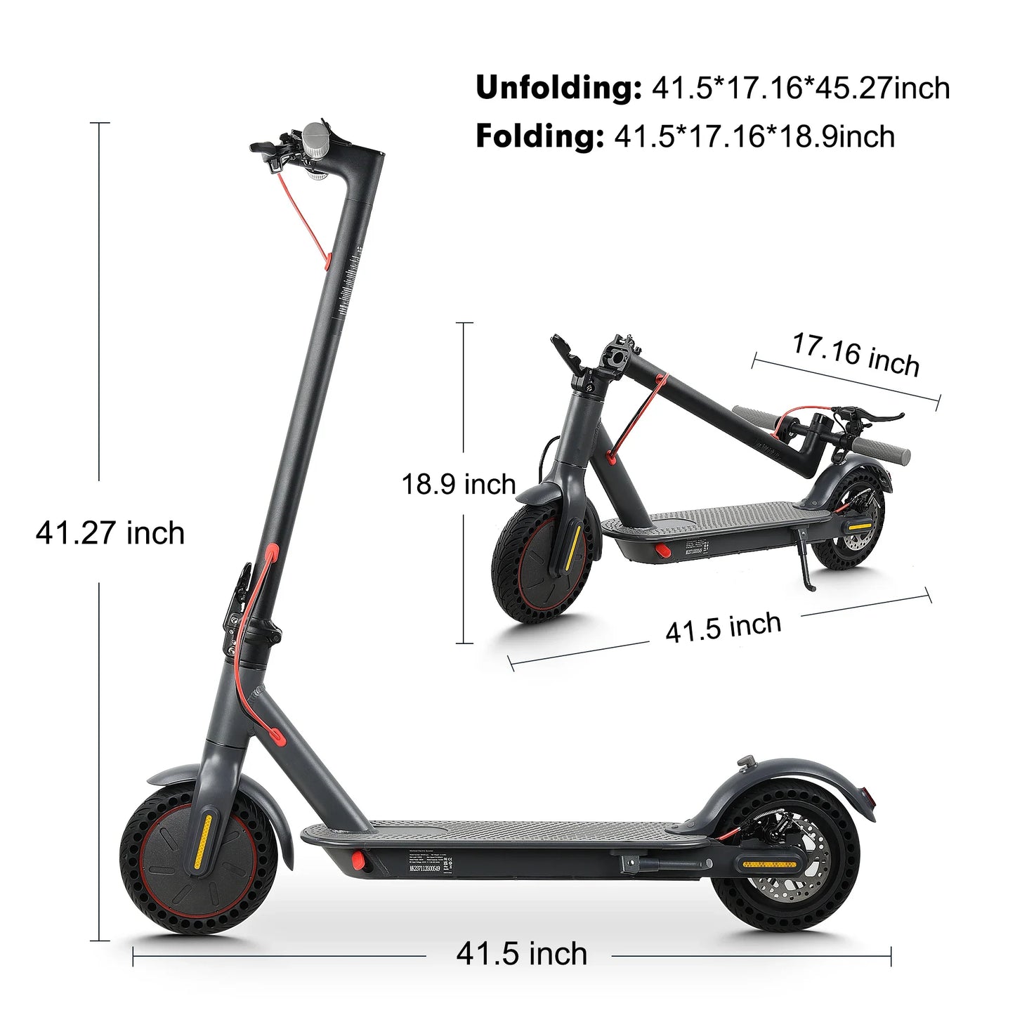 Mankeel 30KM Electric Scooter Adults 350W Foldable Electric Kick Scooter 8.5 Inch APP 10.4AH Folding E-scooter Dual Brake System