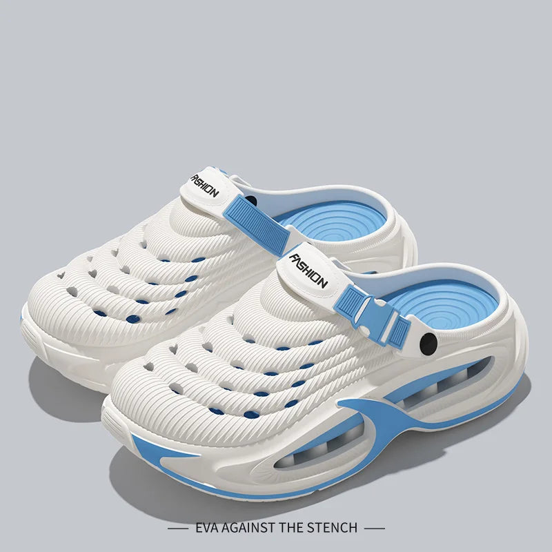 Big Size 38-49 Fashion Men's Summer Outdoor Sports Clogs Non Slip Soft Bottom Wading Beach Sandals Male Cozy Hollow Out Sandals