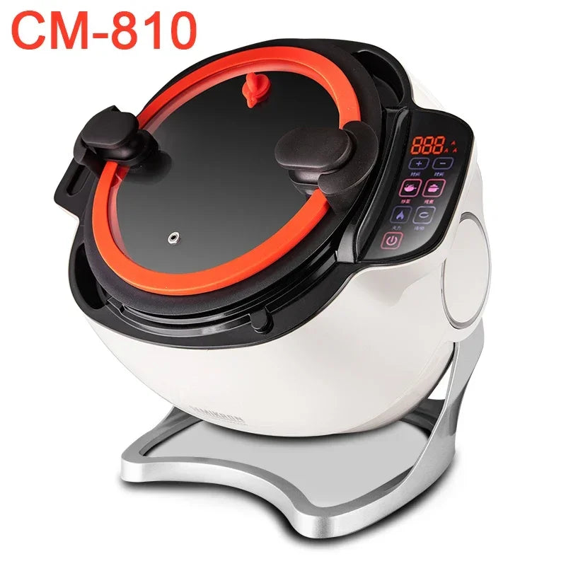 2000W Intelligent Automatic Stir Frying Machine Household Electric Cooking Wok Pot Non-stick Multifunctional Cooker Pot 220V 6L