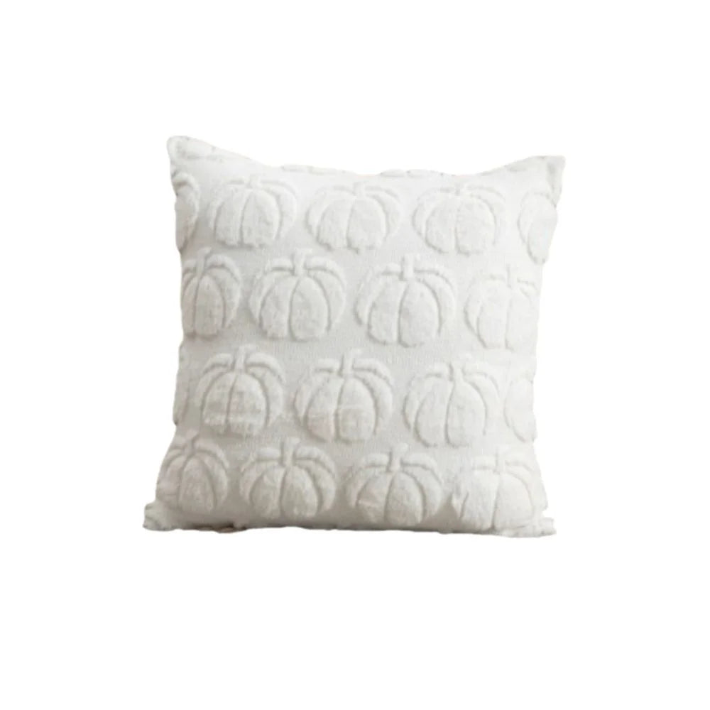 Pumpkin Pattern Throw Pillow Covers Square Fall Halloween Decorative Cushion Covers Washable Plush Pillow Case