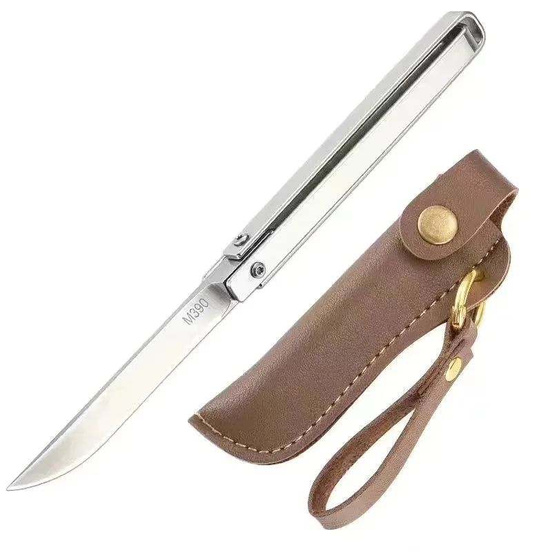 Stainless steel outdoor camping folding knife multipurpose field delicate folding knife high hardness carry portable knife