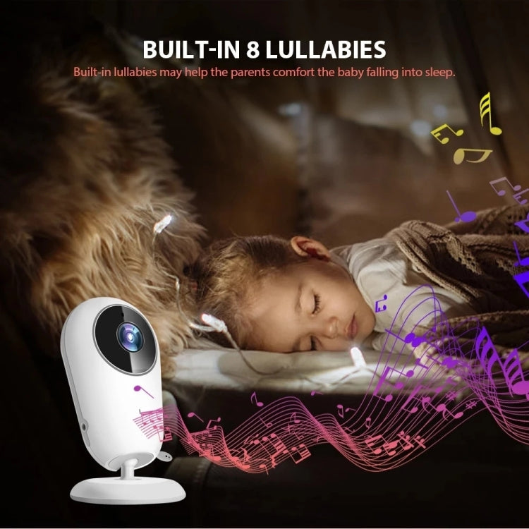 VB608 4.3 inch Wireless Video Baby Monitor IR LED Night Vision Intercom Surveillance Camera(UK Plug)