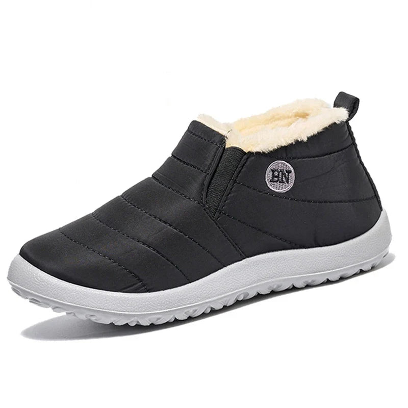 Kidmi Winter Warm Soft Women Shoes Thickened Cold-proof Velvet Cotton Shoes Waterproof Warm Soft Soles Waterproof Cotton Shoes