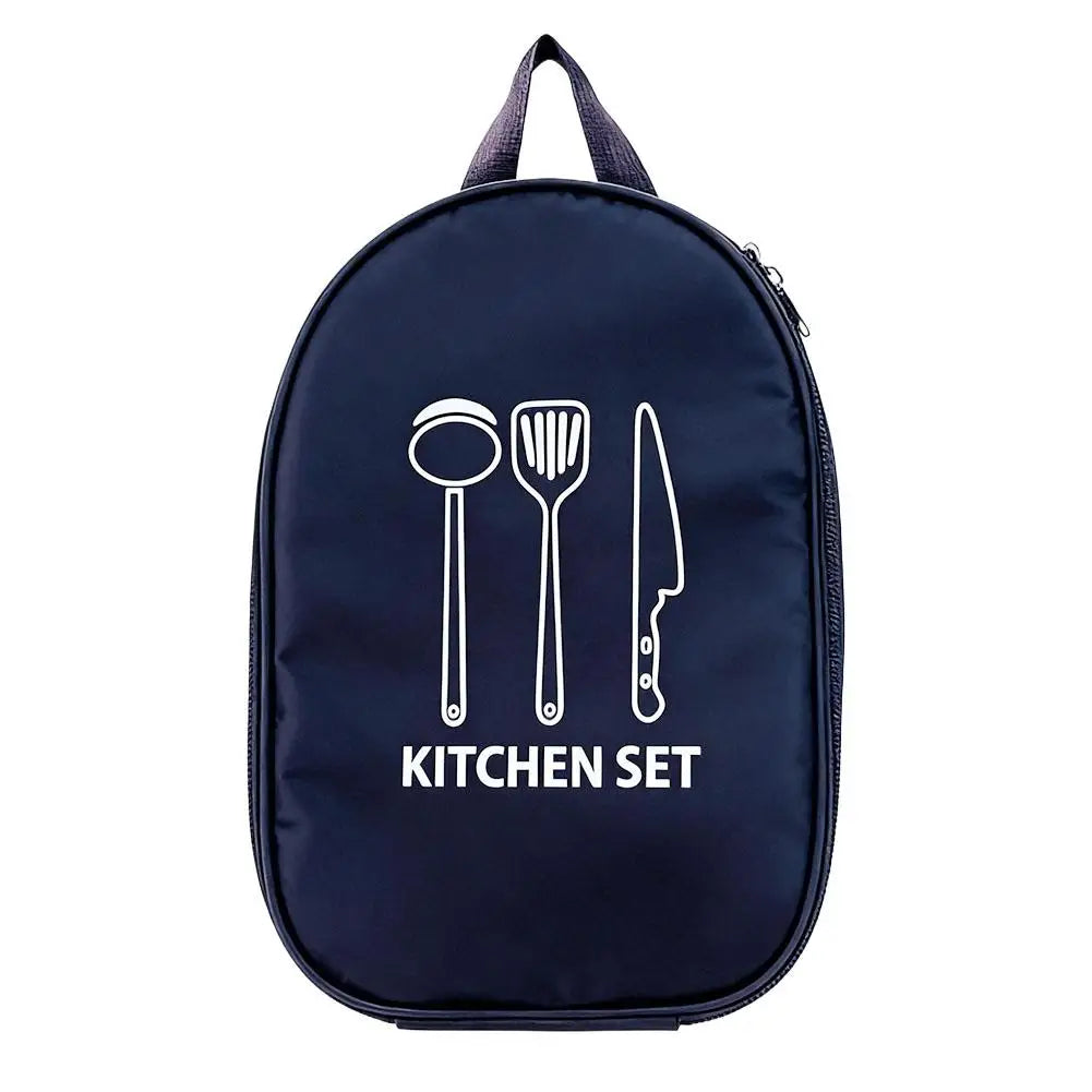 Camping Kitchen Utensil Organizer Bag,Waterproof Travel Storage Pouch for Cooking Tool,Organizer Pouch for Outdoor Cooking Tools