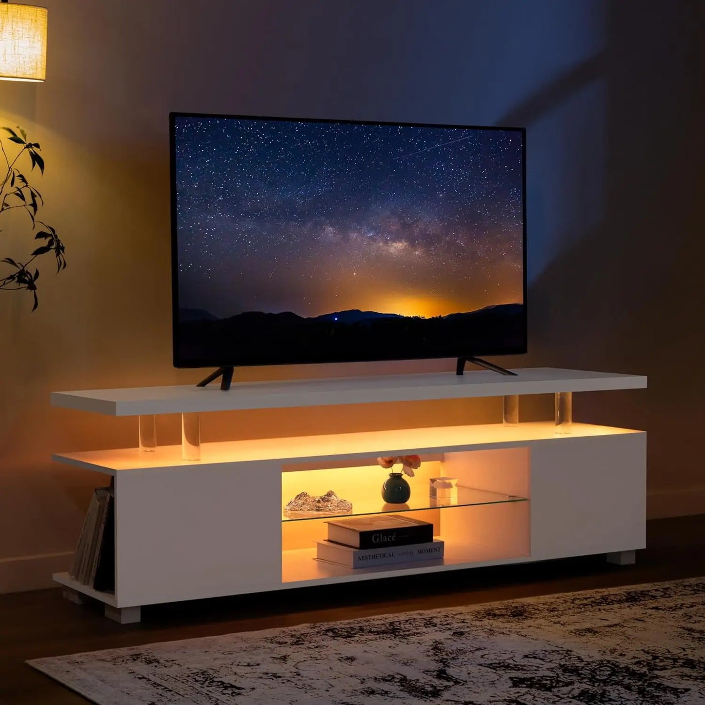 TV Stands for Living Room LED with Storage for 65/70/75 inch TVs.