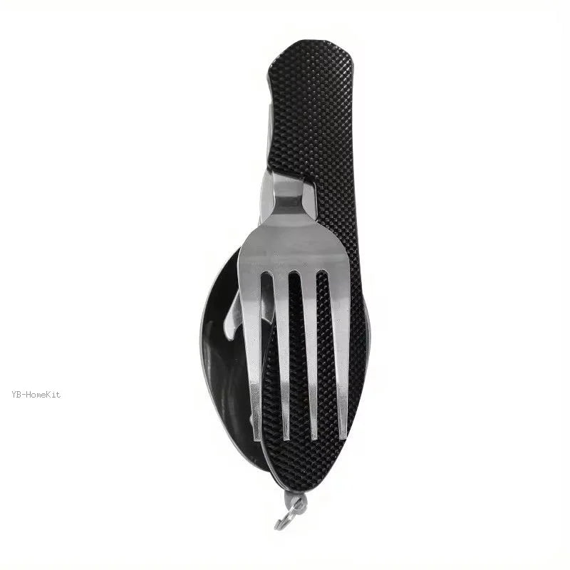 Multifunctional Camping Knife,Spork,Remove Folding Knife,Fork and spoon,Convenient Outdoor Tableware,Suitable for Camping