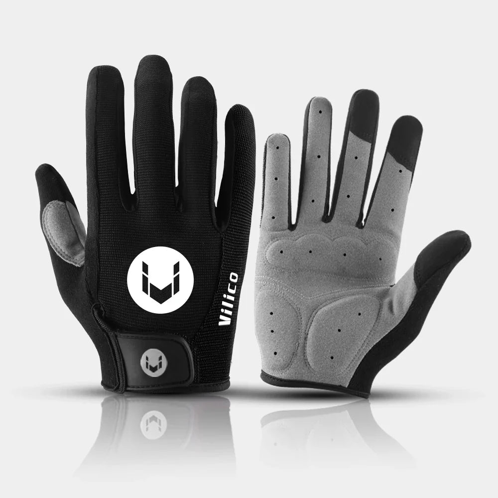 VILICO Cycling Autumn Gloves Full Fingers Bicycle Cycl Glove Men Woman for Spotrs Gym Fitness Fishing Bike Training Glove