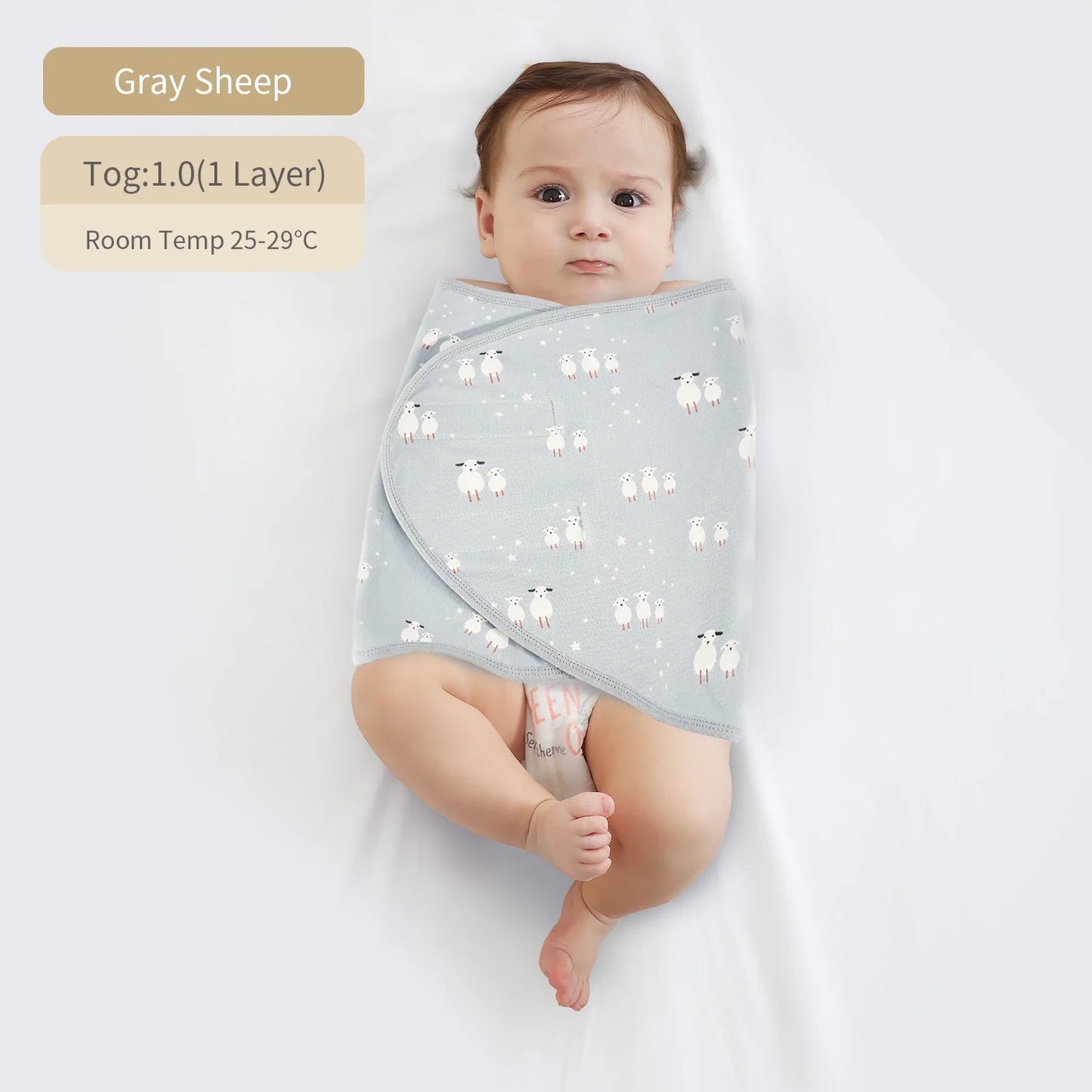 Bilayer Baby Wrap Blanket Newborn Baby Swaddle Tie Anti Startle Jump Blanket Summer Thin Cotton Soft Diaper Changing Blanket