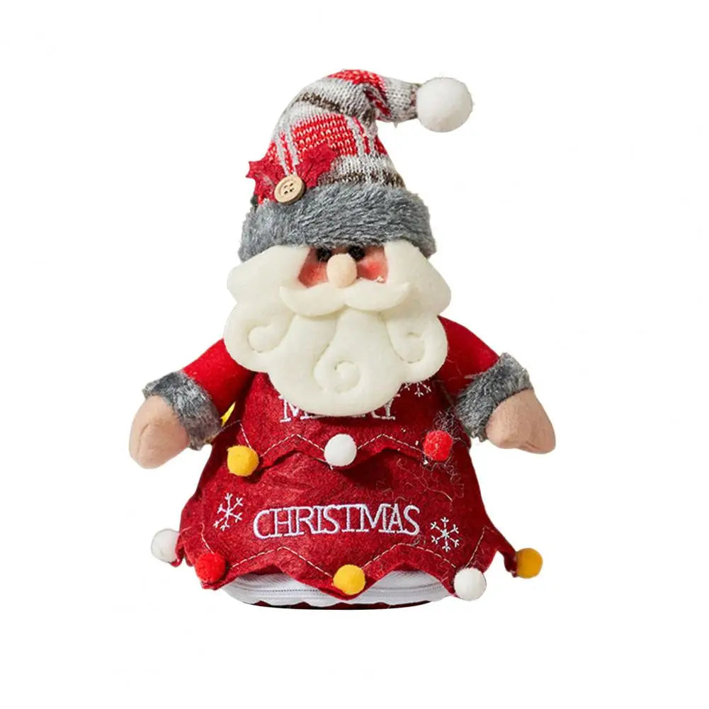 Gift Bag Drawstring Gift Bag Festive Christmas Gift Bags with Zipper Closure for Party Candy Storage Santa Snowman for Holiday