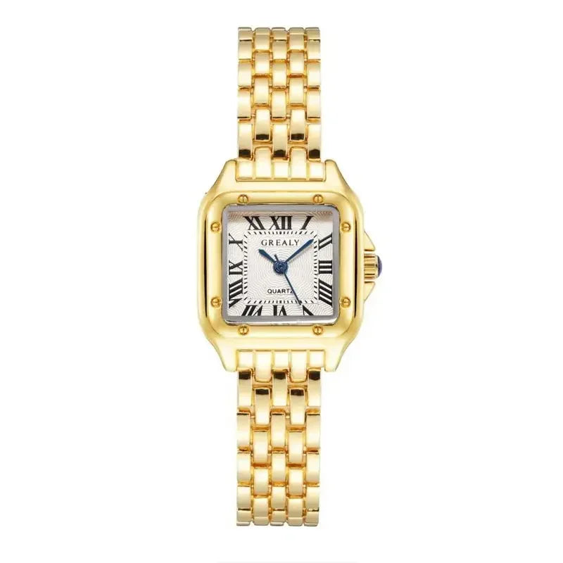 MAYZHISU Luxury Women's Watches Classic Brand Square Ladies Quartz Wristwatches Alloy Strap Business Female Clock Bracelet watch