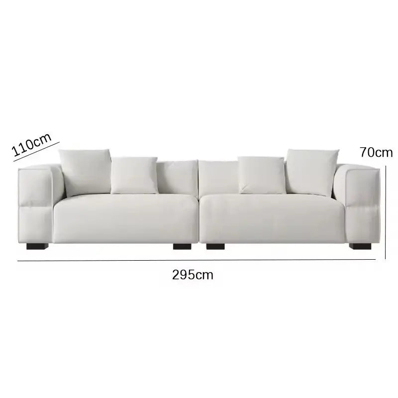 Modern Living Room Sofa Set With Comfort Cushions And Composite Fabric Upholstery For Family Seating And Home Lounge Use