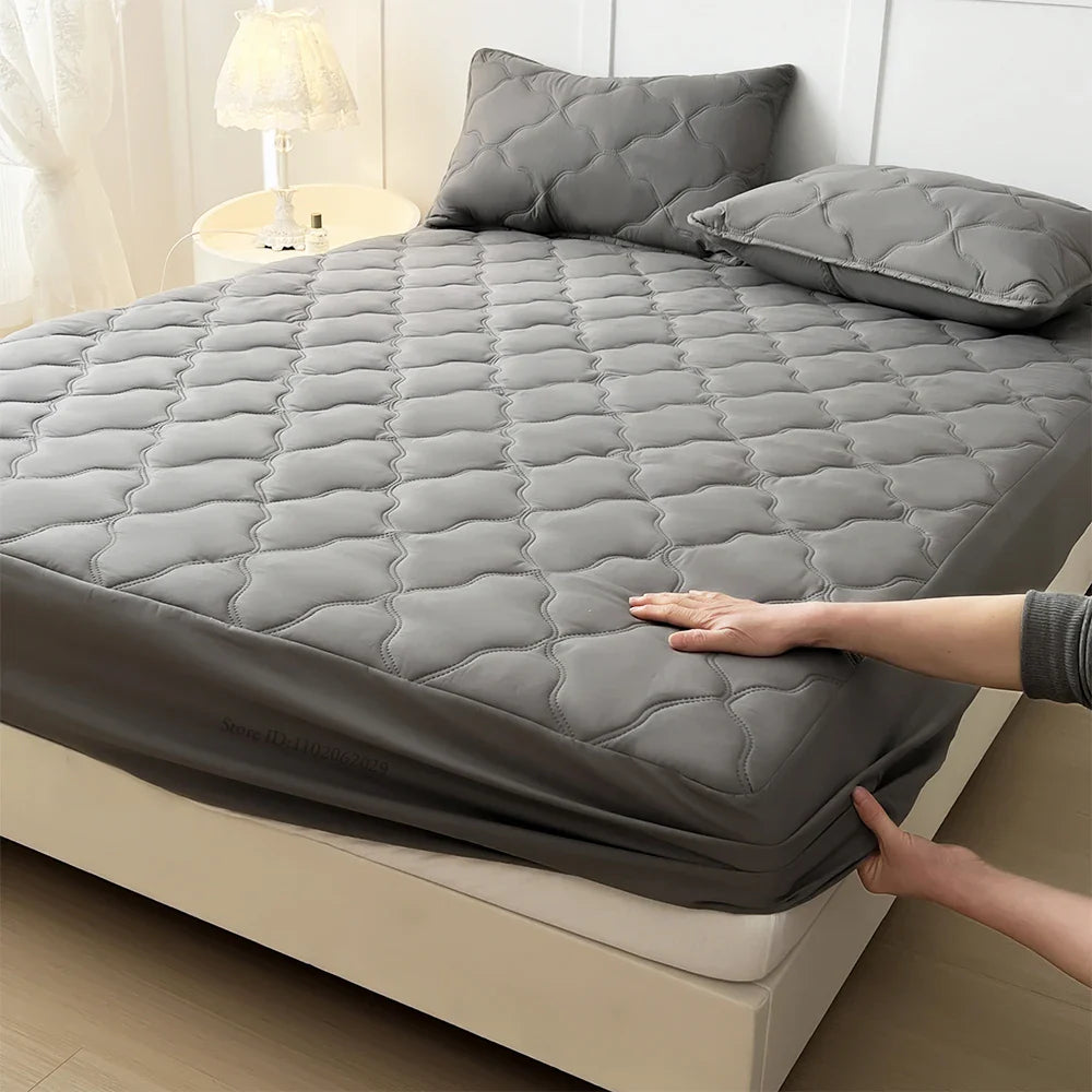 Waterproof Bedspreads Covers Fitted Sheets for Single/ Double/King/Queen Beds